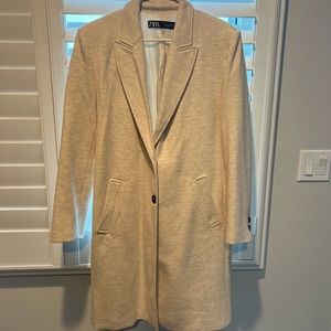 Zara cream trench coat